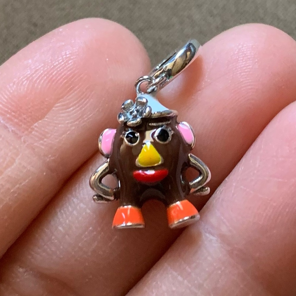 NWOT Mrs. Potato Head Dangle Charm Sterling Silver 925